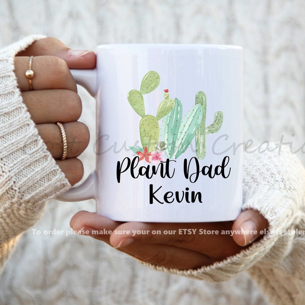 Personalized Plant Dad Mug, Plant Daddy, Plant Lover Gift