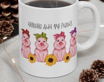 Funny Pig Mug, Pig Coffee Mug, Pig Gift, Pig Lover Gift, Pig Cup, Pig Coffee Cup, Cute Pig Gifts, Gift for Pig Farmer, Farm Mug,