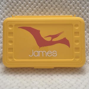Back to School Dinosaur Pencil Case Personalized Boys Pencil Box School Supplies Organizer