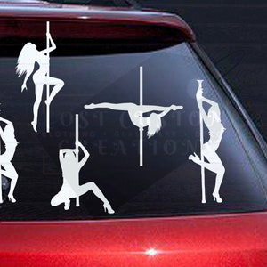 Stripper Silhouette Car Decals Custom Decals Personalized Decals