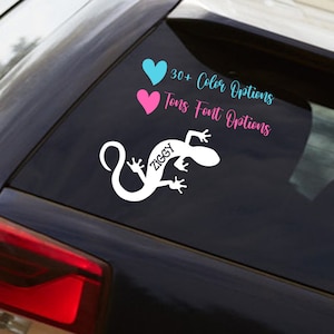 Custom Gecko Lizard Vinyl Car Decals
