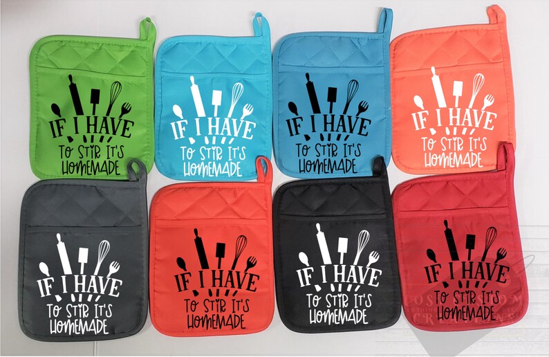 Potholders With Sayings Baking Gifts Teacher Gifts Etsy