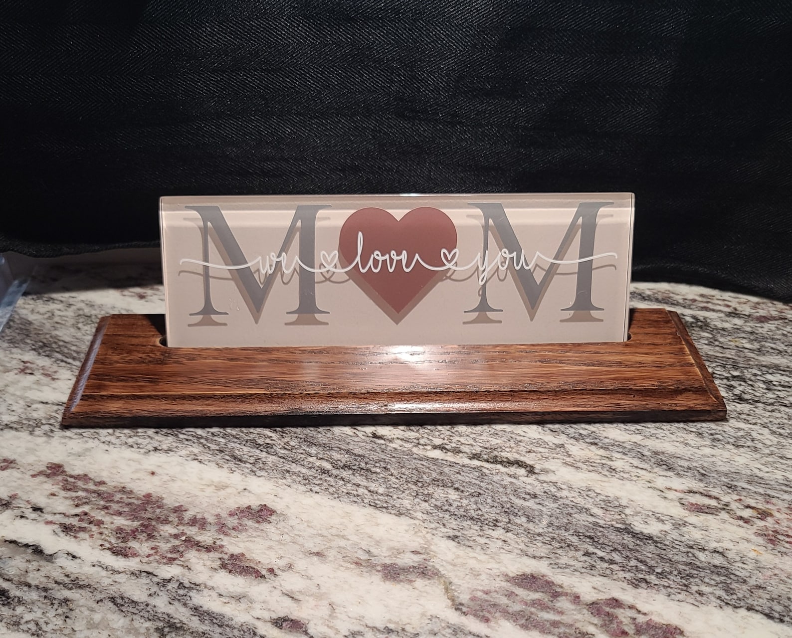 Wood Tile Plaque Stands Wooden Stands for Name Tiles Mom Etsy