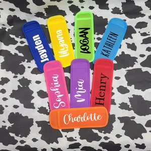 Custom  Summer Must Have Popsicle Sleeve Freeze Pop Holder GoGurt Holder Yogurt Holder Gifts For Kids Classroom Gifts Children Gifts