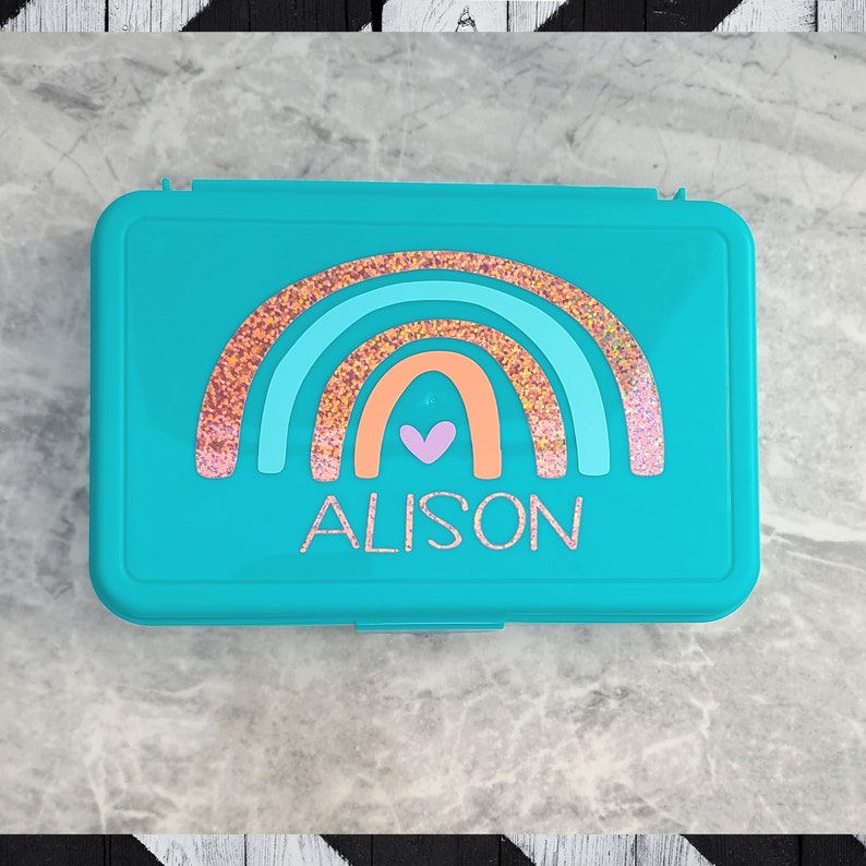 Back To School Pencil Case, Personalized Pencil Box, Girls School Supplies, Monogram Pencil Box, Personalized Storage Box image 3