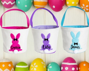 Kid's Easter Basket, Personalized Easter Basket, Customized Easter Basket, Bunny Easter Basket, Easter Basket with name, , Easter
