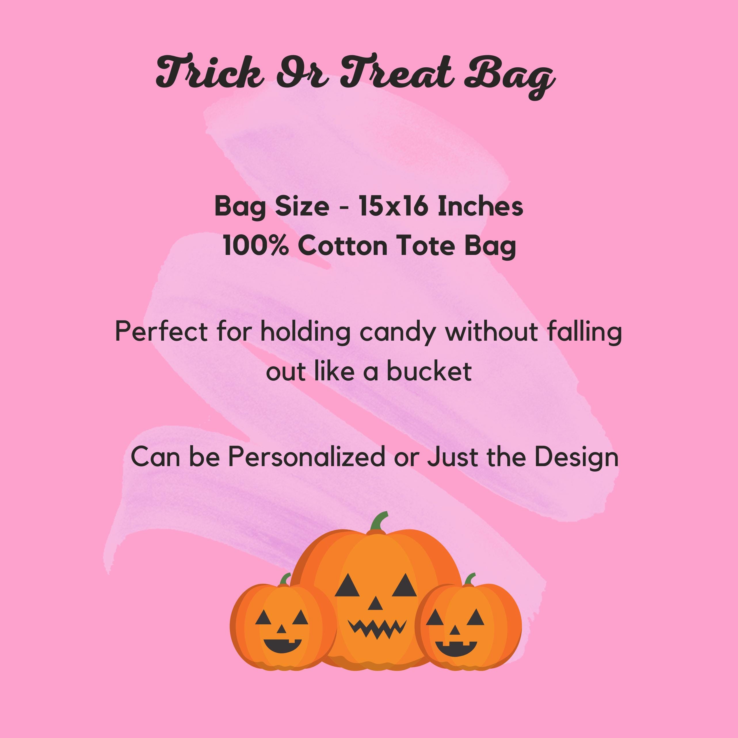 Girl Ghost Halloween Trick or Treat Bag, Kids Candy Bag, Personalized ...