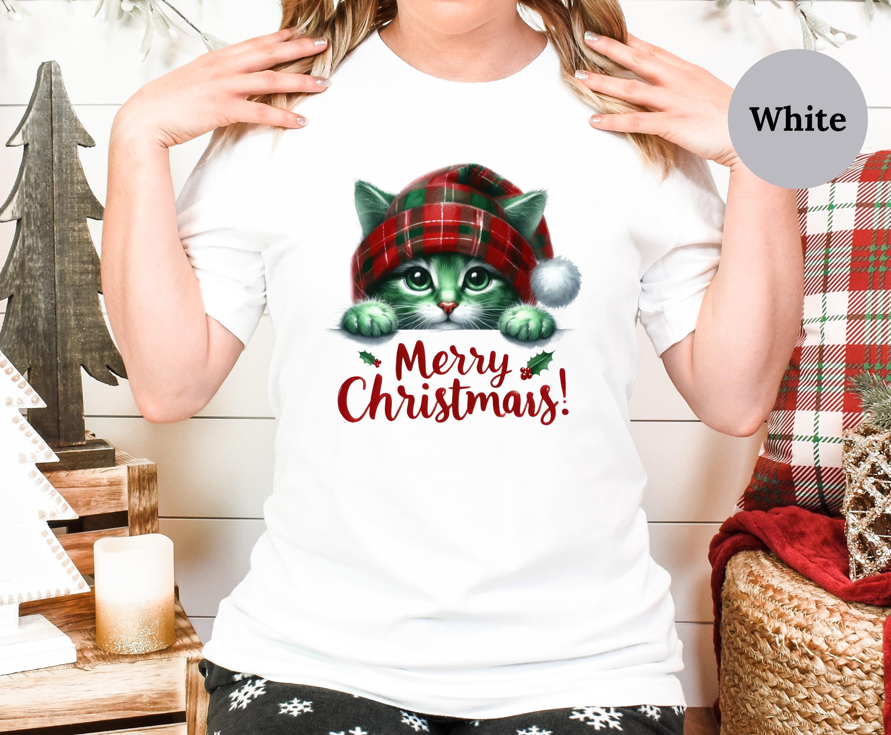 T-shirt Taschino Donna Grasso Gatto - Divertente Natale - Foto 6