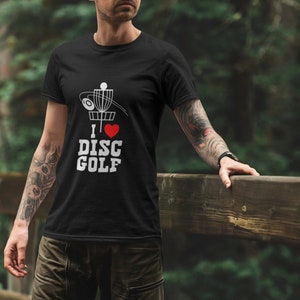 Disc Golf T-Shirts Sports T-shirts Gifts I Heart Disc Golf Shirt Frisbee Golf