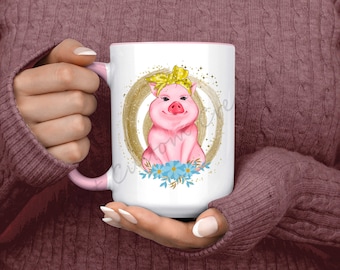 Pig Lover Gift, Pig Cup - Pig Coffee Cup, Cute Pig Gifts, Gift for Pig Farmer, Farm Mug, Funny Pig Mug, Pig Coffee Mug, Pig Gift