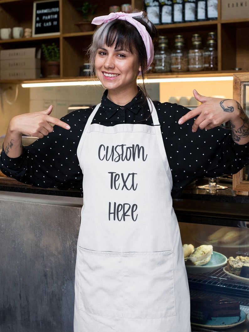 Custom Aprons Women Mens Custom Apron Personalized Apron Etsy