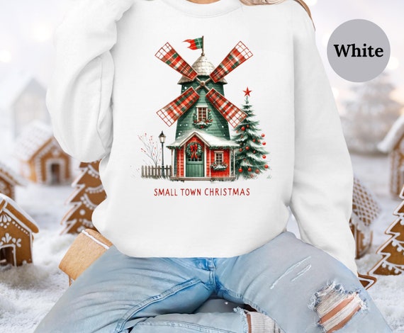 Small Town Christmas Sweatshirt: Gildan Holiday Crewneck - Etsy