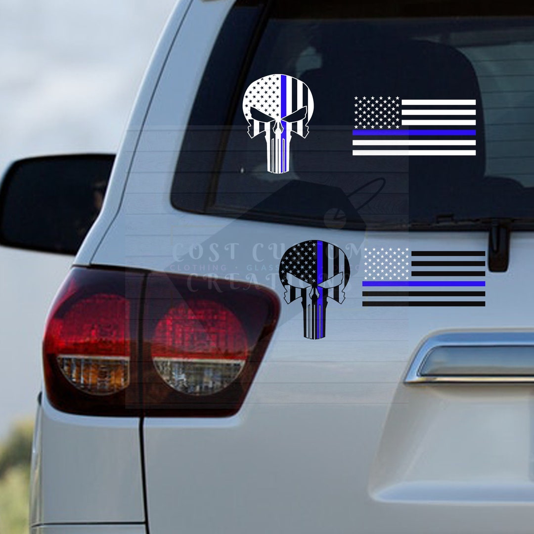 Police Lives Matter, Flag Decal, Car Stickers, Car Decals, Police Flag ...