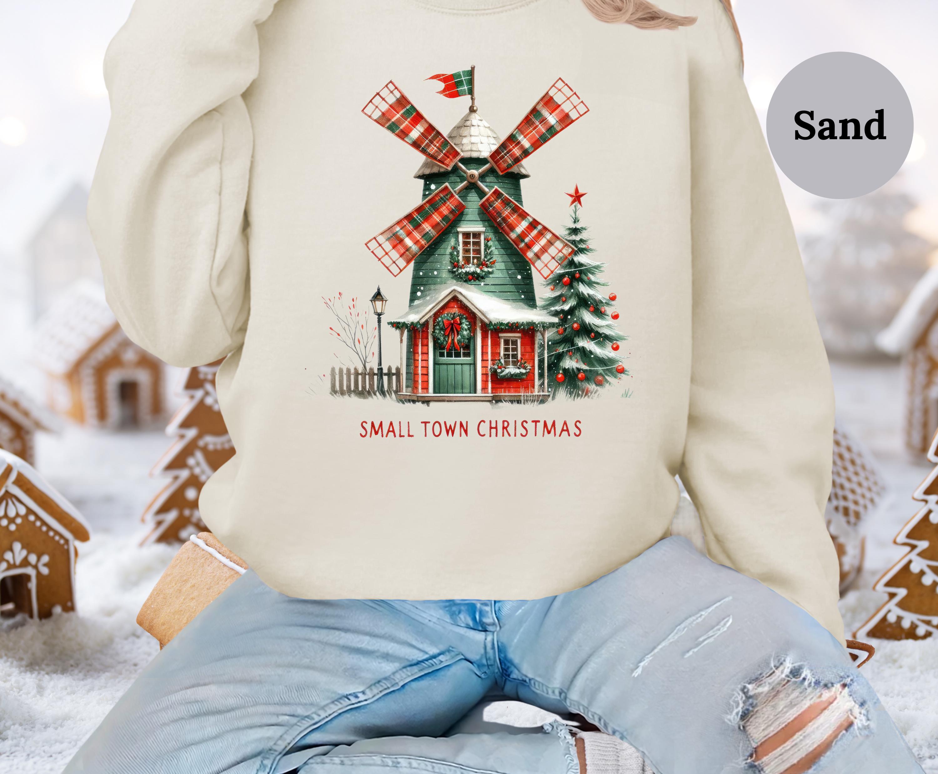 Small Town Christmas Sweatshirt: Gildan Holiday Crewneck - Etsy