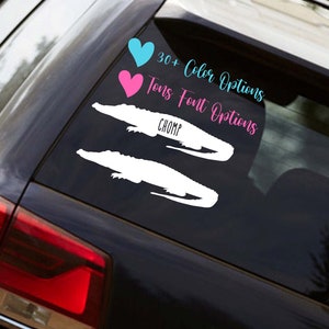 Personalized Alligator Reptile Lizard Vinyl Car Decals