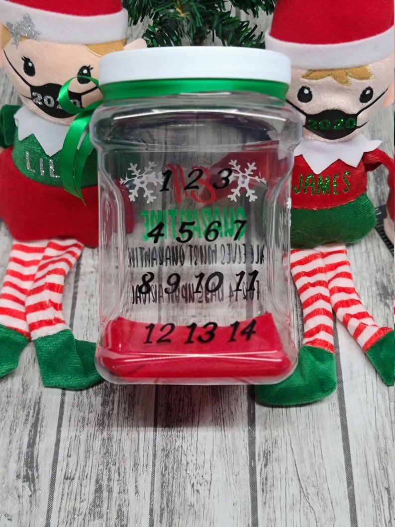 Elf Quarantine Jar Christmas Elf Novelty Prop Elf Prop Box Etsy UK