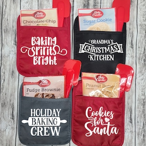 Portamacetas de Navidad y juegos de regalo / Regalos para hornear / Regalos para ella / Regalos de cocina / Galletas de Navidad