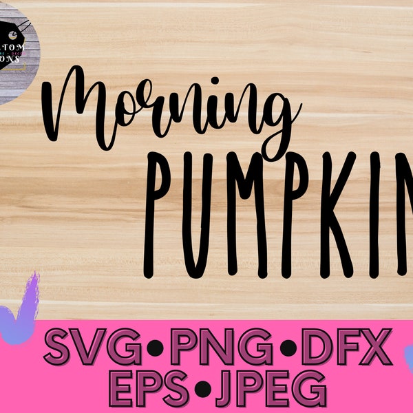 Morning Pumpkin SVG,png, dfx, eps, shirt designs, Fall SVG, Fall Clipart