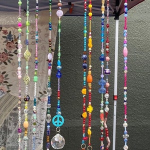 Crystal prisms | chimes bells | sound energy cleansing | Spiritual charms | beaded art