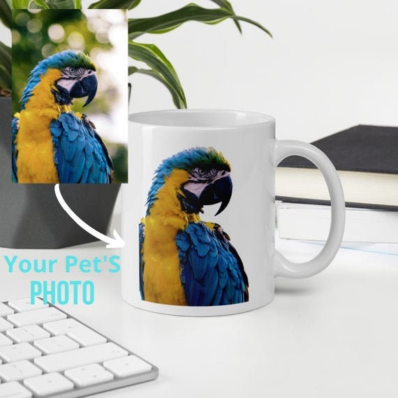 Custom parrot mug Parrot lover gift Etsy