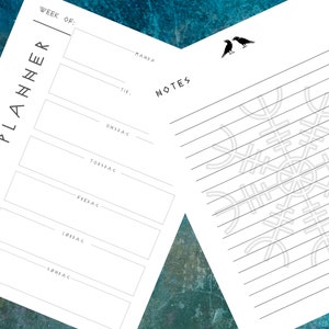 Printable Weekly Planner With Viking Norse Names of the Week and Room ...