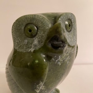 Inuit Art Eskimo carving Pitselork Qimirpik Owl #67677 2021