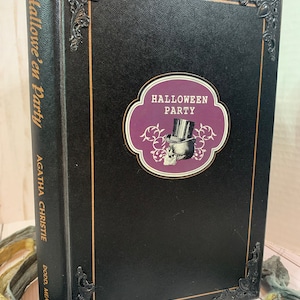 Halloween Party altered book junk journal travelers notebook 9.5x5.5