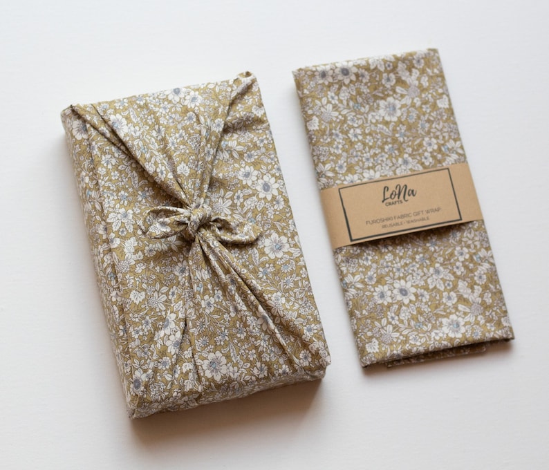 Furoshiki Wrapping, Reusable Fabric Gift Wrapping, Zero Waste Gift Wrapping, Birthday Day Gift Wrapping, Christmas gift wrapping image 6
