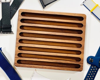 Bands Tray 8-Slot Storage for Smartwatch Bands | Display for Desk/Dressers/Tabletops