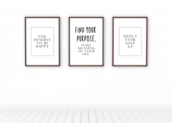 Prints Digital Prints Bundle of 3 Inspirational Quotes Digital Print ...