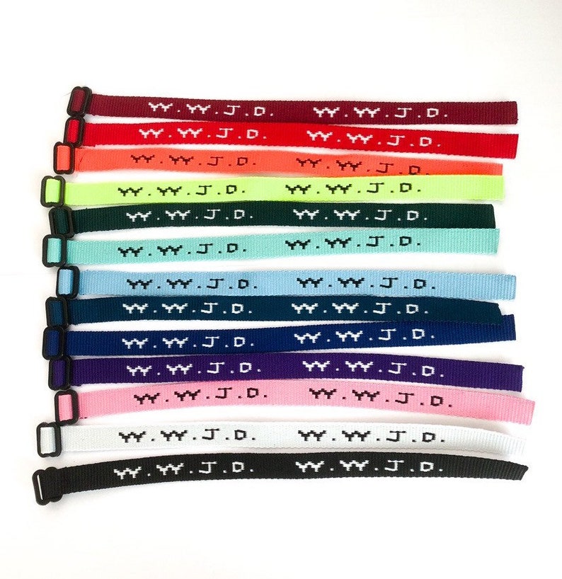 WWJD Bracelet NEW COLORS Etsy