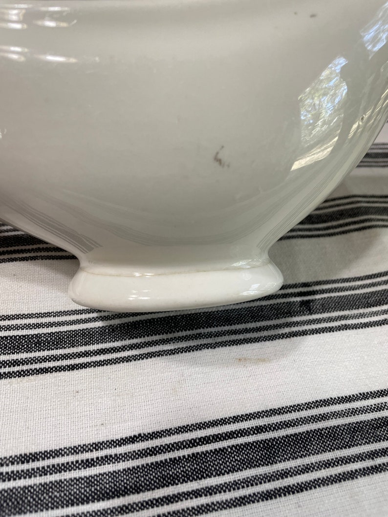 Vintage 1942 U.S.Q.M.C. Ironstone Gravy Boat. White Heavy Etsy