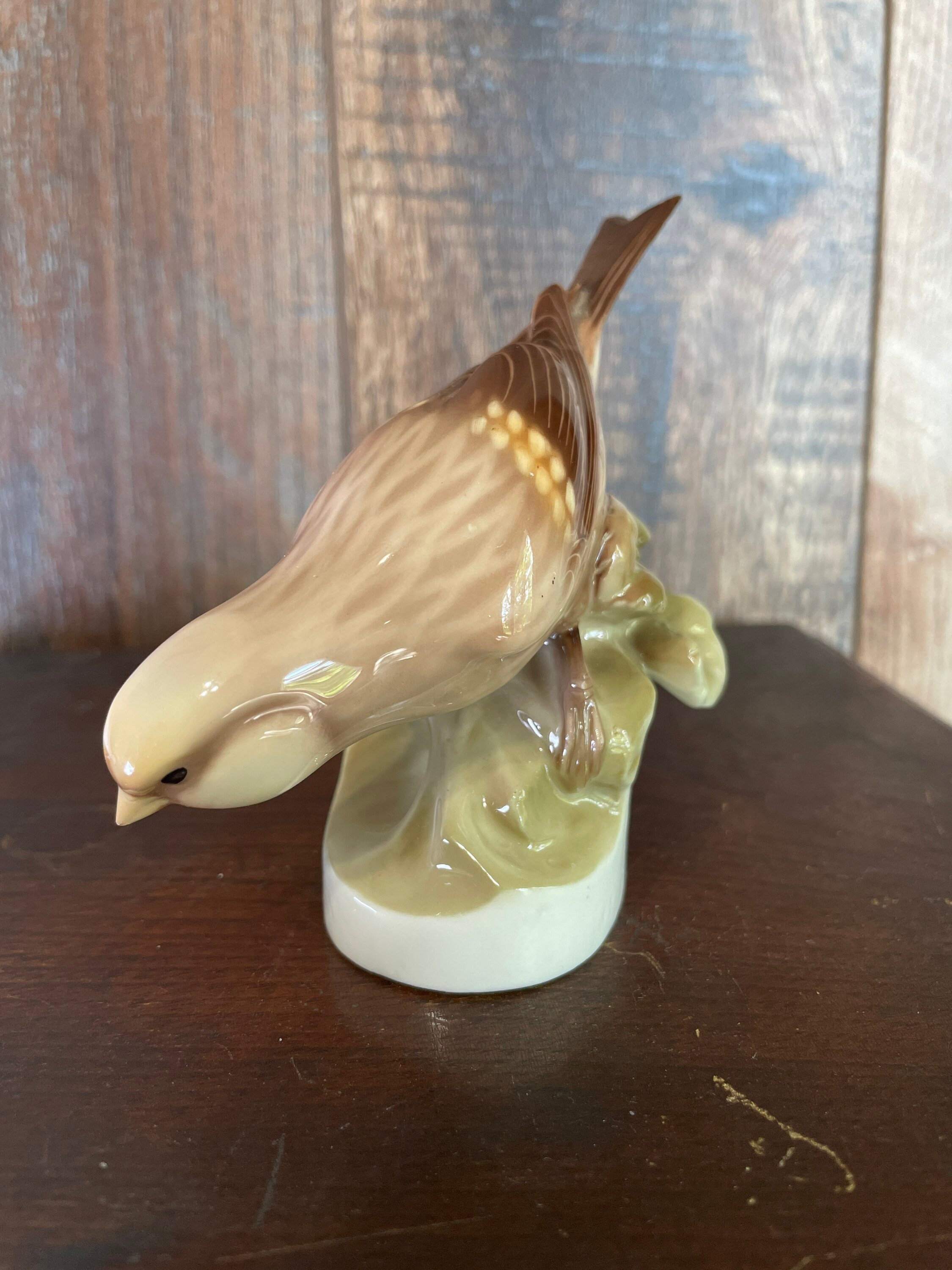Vintage Porcelain Bird Figurine. Stamped Porcelain Bird. Etsy