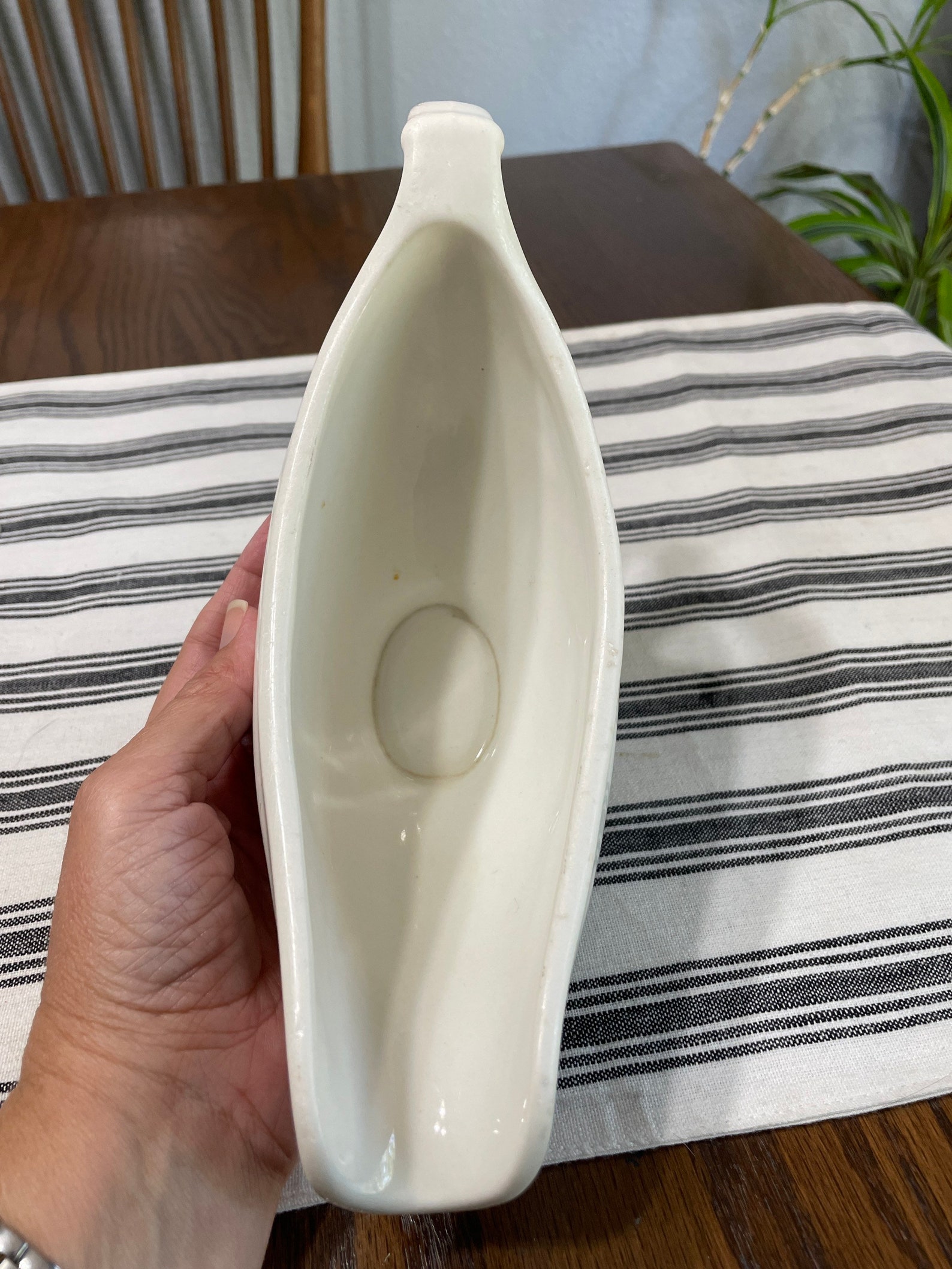 Vintage 1942 U.S.Q.M.C. Ironstone Gravy Boat. White Heavy Etsy