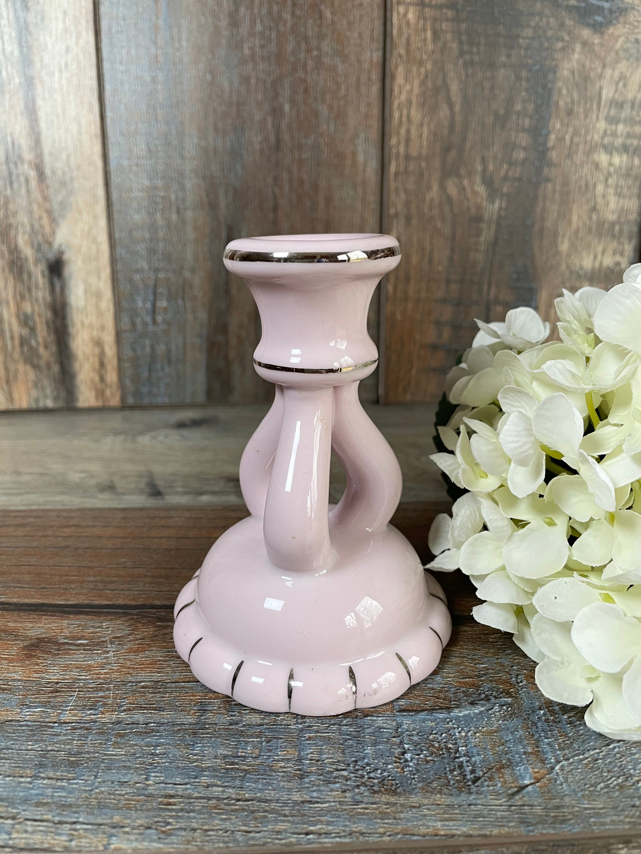 Mid Century Candle Holder. Made in Japan Candle Holder . Pink Etsy UK