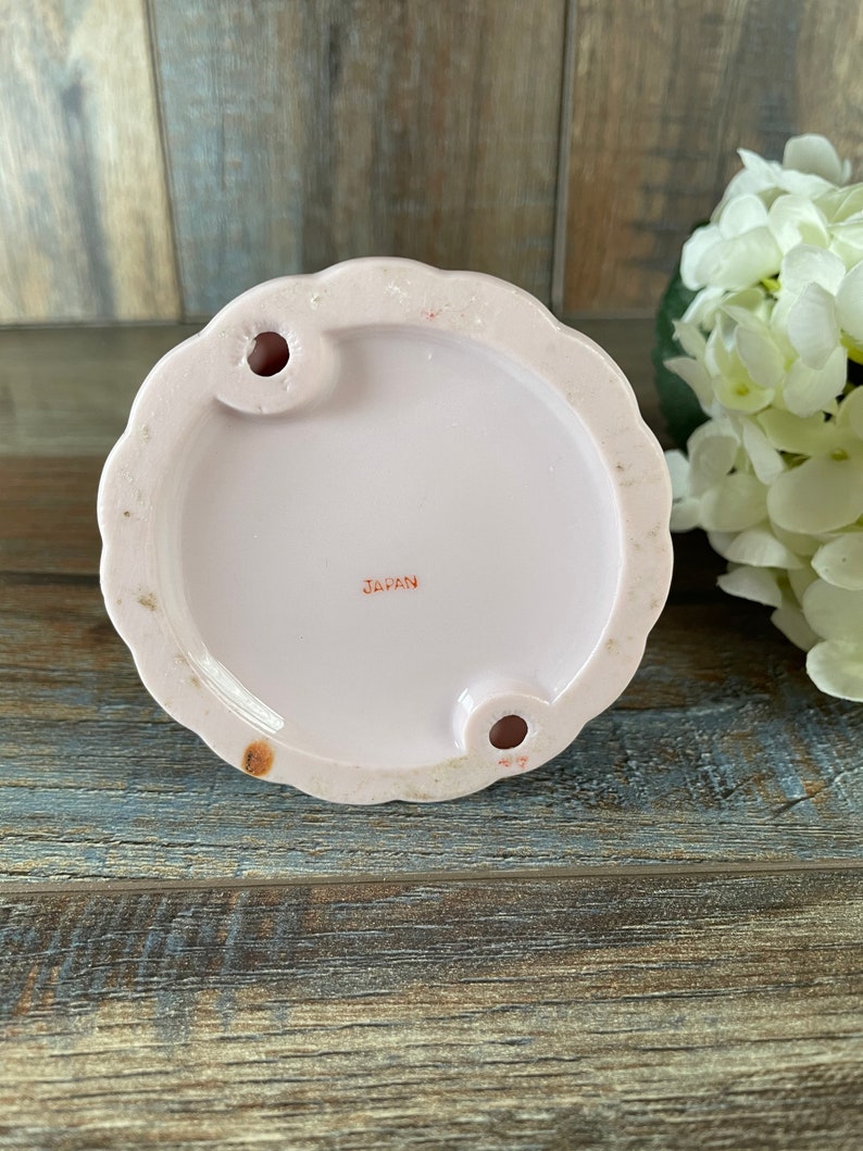 Mid Century Candle Holder. Made in Japan Candle Holder . Pink Etsy