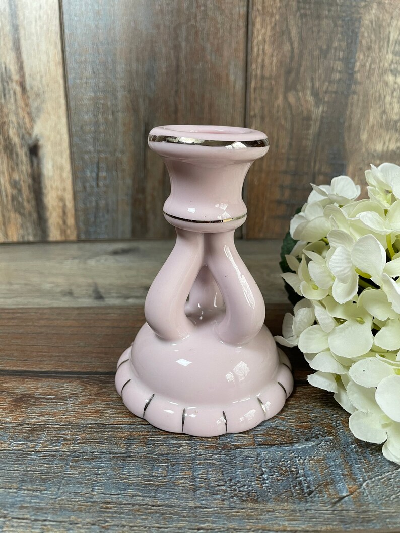 Mid Century Candle Holder. Made in Japan Candle Holder . Pink Etsy