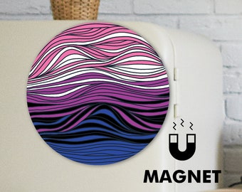 Genderfluid Pride Flag Magnet - Subtle Genderfluid Pride - Gender Fluid Gifts - Waterproof Genderfluid Car Magnet