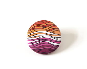 Lesben Flaggen Pin - Lesben Flaggen Pin - Lgbtq+ Pride Pinback Buttons - Pins für Rucksäcke - Dezente lesbische Pins