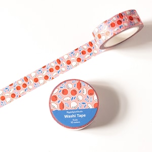 Nastro washi con motivo a limone / Nastro washi con motivo a frutta / Nastro rosa con motivo a frutta / Nastro decorativo per lavoretti