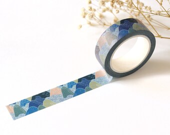 Mountains Washi Tape | Scenic Mountain Pattern Washi Tape | Cute Nature Washi Tape | Scrapbooking  Decorative Tape | Landscape Crafting Tape