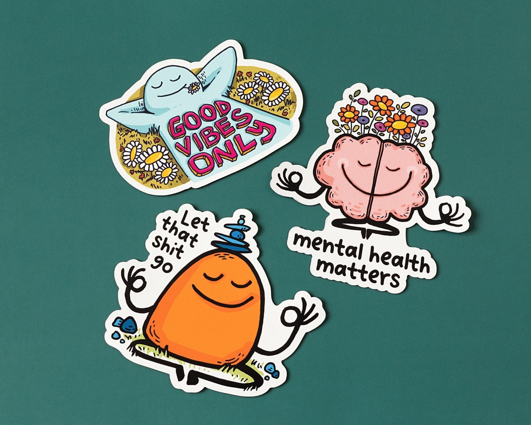 Mental Health Matters Sticker Set | Inspirational Sticker Pack ...
