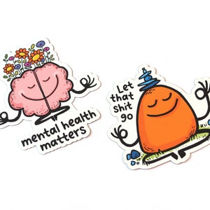 Positive fridge magnet set Mental Health car magnet pack Motivational positive magnets Cute fridge magnets image 3