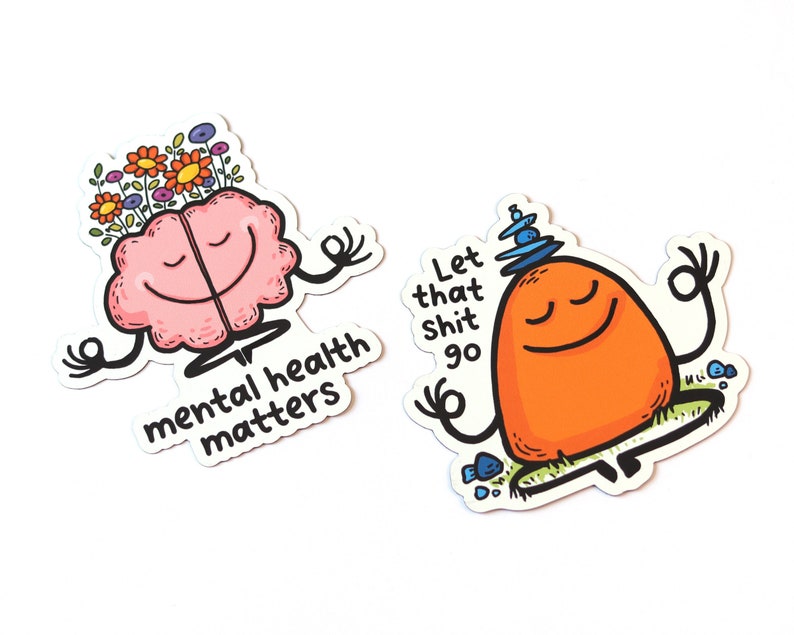 Positive fridge magnet set Mental Health car magnet pack Motivational positive magnets Cute fridge magnets image 3