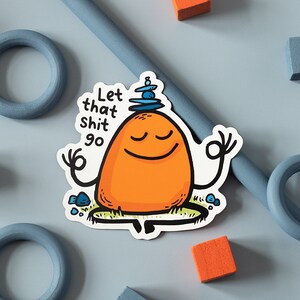 Motivational Magnet Set | Let That Go & Life is Tough | Positive Refrigerator Magnet | Motivational Magnets image 6