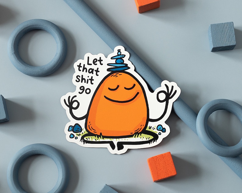 Motivational Magnet Set | Let That Go & Life is Tough | Positive Refrigerator Magnet | Motivational Magnets image 6