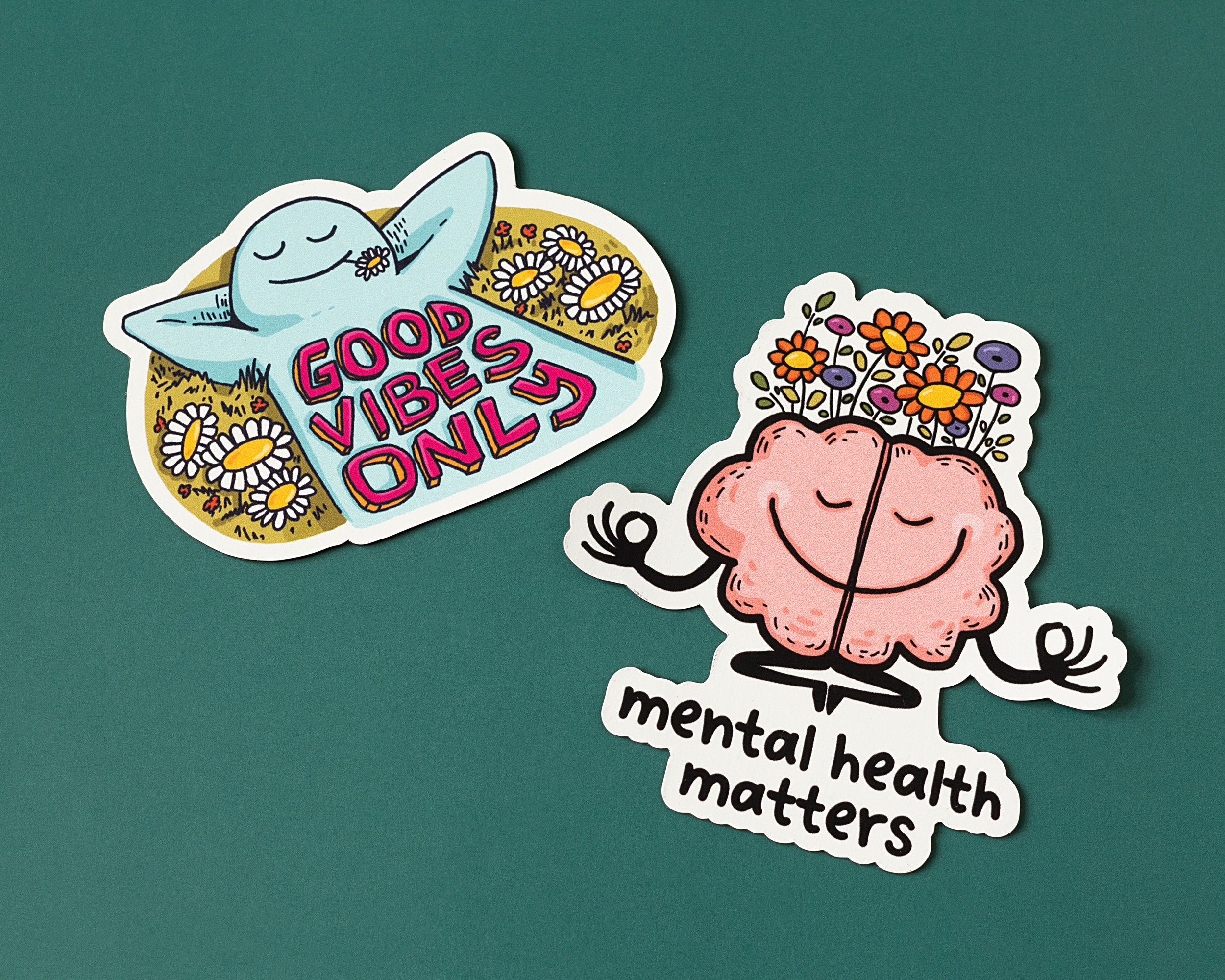 Mental Health Awareness Sticker Set | Inspirational Vinyl Stickers ...