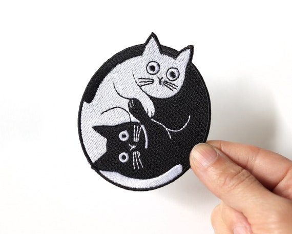 UFO Cat Alien Printed Patch Iron on Patches Cute Kitty Abduction