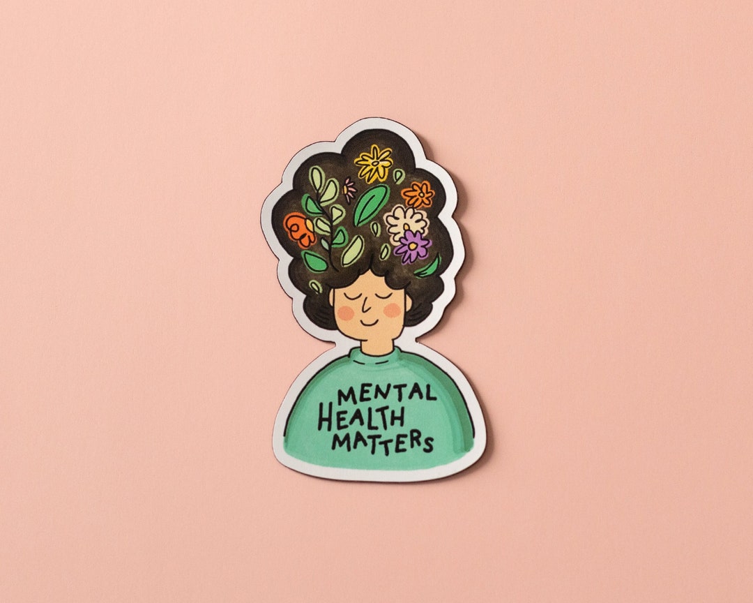 Mental Health Matters Vinyl Sticker | Inspirational Sticker | Positive ...