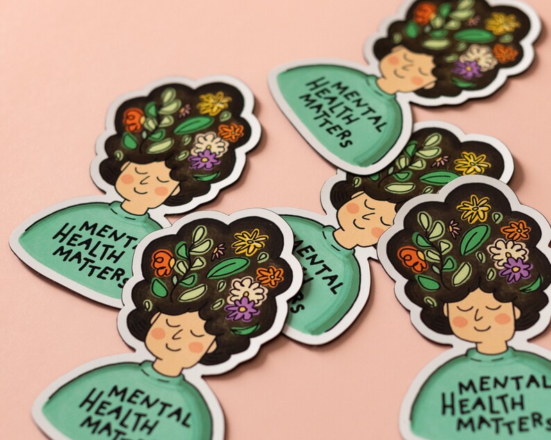 Mental Health Matters Vinyl Sticker | Inspirational Sticker | Positive ...